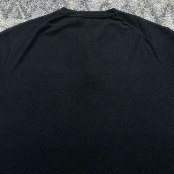 Zachary Prell Black Wool/Cashmere Henley Shirt XXL - Picture 6 of 8